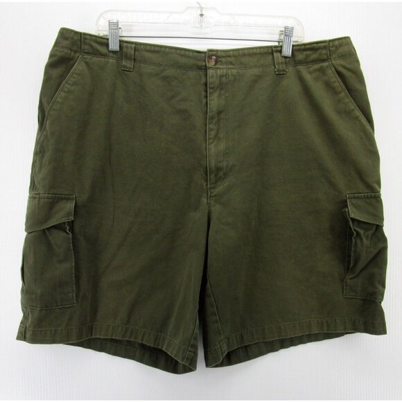 Woolrich Shorts 40 Cargo Chino Hiking Khaki Canvas Y2K Outdoor Cotton* - Picture 1 of 11